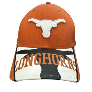 New Era 9FORTY Texas Longhorns Adjustable Hat Burnt Orange White Black NCAA Cap